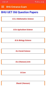 Download BHU Entrance Exam Pendidikan untuk Android tangkapan layar 5