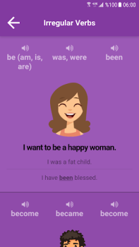Download Irregular Verbs Pendidikan untuk Android tangkapan layar 2