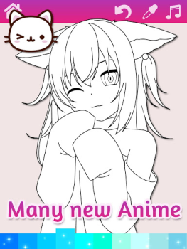 Download Anime Manga Coloring Pages wit Permainan meja untuk Android tangkapan layar 4