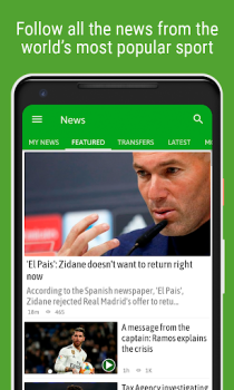 Download BeSoccer - Soccer Live Score Olahraga untuk Android tangkapan layar 3
