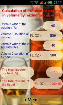 Download Alcohol Calculator Alat untuk Android tangkapan layar 3