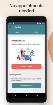 Download Cambly - English Teacher Pendidikan untuk Android tangkapan layar 4