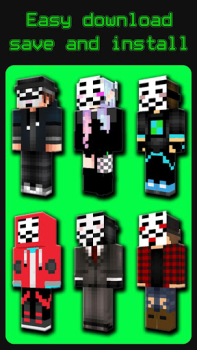 Download Hacker Skins for Minecraft PE Hiburan untuk Android tangkapan layar 2