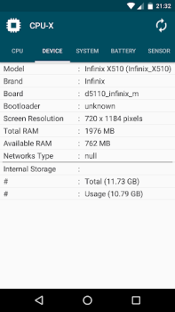 Download CPU-X Alat untuk Android tangkapan layar 3