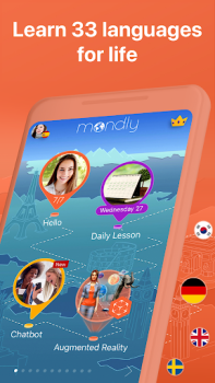 Download Mondly: Language Learning Pendidikan untuk Android tangkapan layar 2