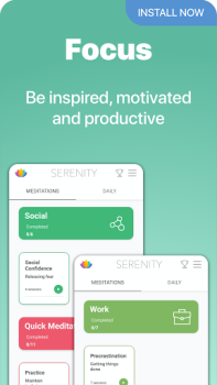 Download Serenity: Guided Meditation Kesehatan & Kebugaran untuk Android tangkapan layar 6