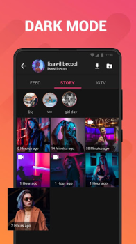 Download Story Saver for Instagram Pemutar & Editor Video untuk Android tangkapan layar 7