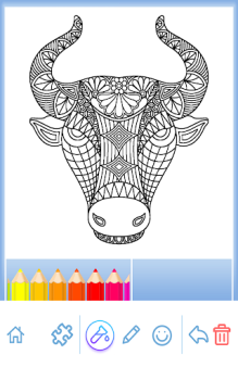 Download Animal coloring mandala pages Pendidikan untuk Android tangkapan layar 3