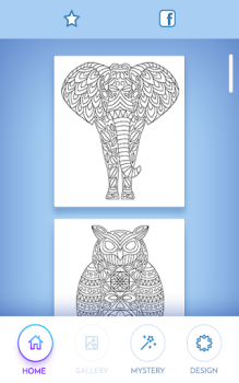 Download Animal coloring mandala pages Pendidikan untuk Android tangkapan layar 4