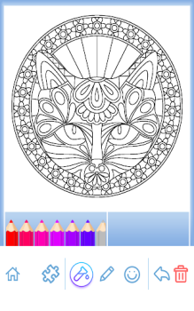 Download Animal coloring mandala pages Pendidikan untuk Android tangkapan layar 6