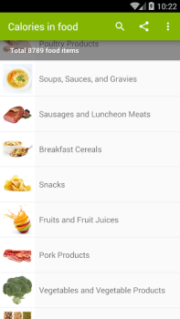 Download Calories in food Kesehatan & Kebugaran untuk Android tangkapan layar 2