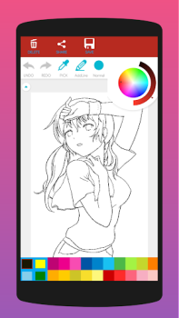 Download Anime Coloring Book for Adults Seni dan Desain untuk Android tangkapan layar 3