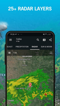 Download 1Weather Forecasts & Radar Cuaca untuk Android tangkapan layar 4