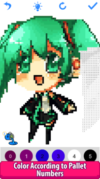 Download Anime Manga Pixel Art Coloring Hiburan untuk Android tangkapan layar 6