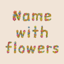 Download  Name With Flowers - Name Art