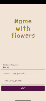 Download Name With Flowers - Name Art Seni dan Desain untuk Android tangkapan layar 5