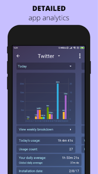 Download Screen Time - StayFree Kerja untuk Android tangkapan layar 5
