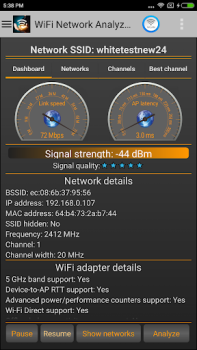 Download WiFi Analyzer Alat untuk Android tangkapan layar 3