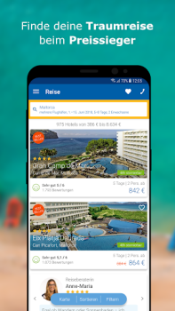 Download CHECK24 Reisen Bepergian untuk Android tangkapan layar 2