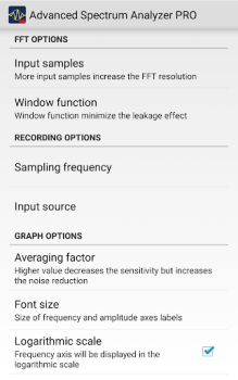 Download Advanced Spectrum Analyzer PRO Musik dan audio untuk Android tangkapan layar 7