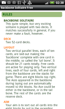Download Backbone Solitaire Free Permainan papan untuk Android tangkapan layar 5