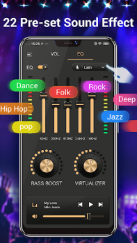 Download Equalizer & Bass Booster,Music Musik dan audio untuk Android tangkapan layar 4