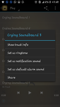 Download Crying sounds Personalisasi untuk Android tangkapan layar 2