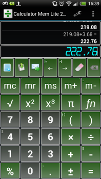 Download Calculator Mem Lite Kerja untuk Android tangkapan layar 3
