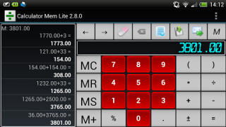 Download Calculator Mem Lite Kerja untuk Android tangkapan layar 4