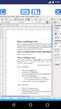 Download AndroWriter document editor Kerja untuk Android tangkapan layar 5