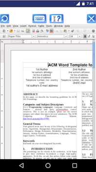 Download AndroWriter document editor Kerja untuk Android tangkapan layar 6