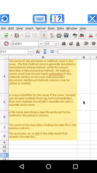 Download AndroCalc Spreadsheet editor f Kerja untuk Android tangkapan layar 2
