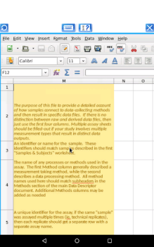 Download AndroCalc Spreadsheet editor f Kerja untuk Android tangkapan layar 6
