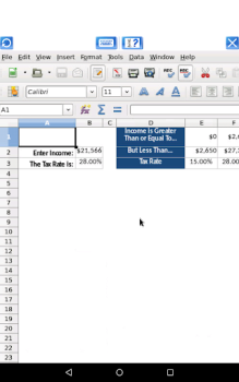Download AndroCalc Spreadsheet editor f Kerja untuk Android tangkapan layar 7