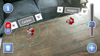 Download AR Atom Visualizer for ARCore Pendidikan untuk Android tangkapan layar 2