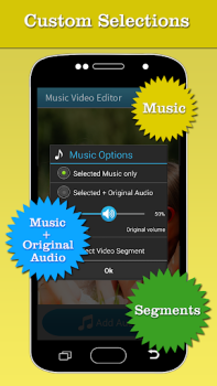 Download Music Video Editor Add Audio Pemutar & Editor Video untuk Android tangkapan layar 3
