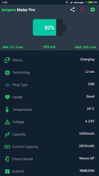 Download xAmpere - Battery Charge Info Alat untuk Android tangkapan layar 4