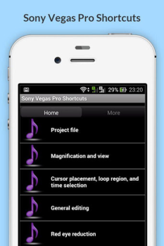 Download Free Sony Vegas Pro Shortcuts Kerja untuk Android tangkapan layar 2