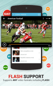Download Dolphin Video - Flash Player F Pemutar & Editor Video untuk Android tangkapan layar 7