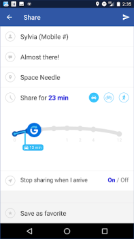Download Glympse - Share GPS location Sosial untuk Android tangkapan layar 7