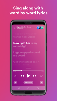 Download Musixmatch: lyrics finder Musik dan audio untuk Android tangkapan layar 4