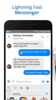 Download Messenger Go: Messages & Feed Sosial untuk Android tangkapan layar 2