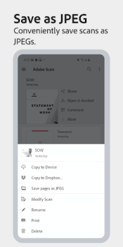 Download Adobe Scan: PDF Scanner, OCR Bisnis untuk Android tangkapan layar 2