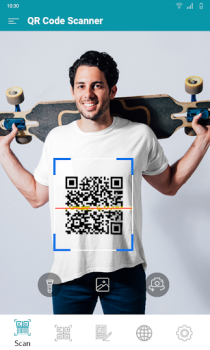 Download QR-код сканер и считыватель генератор штрих-кодов Kerja untuk Android tangkapan layar 2
