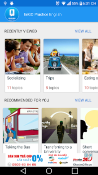 Download EnGO - Practice English Pendidikan untuk Android tangkapan layar 2