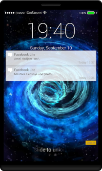 Download Black Hole Lock Screen Personalisasi untuk Android tangkapan layar 4