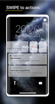 Download iNotify - iOS lock and notific Personalisasi untuk Android tangkapan layar 3