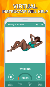 Download 7 minute abs workout: Daily Ab Kesehatan & Kebugaran untuk Android tangkapan layar 2