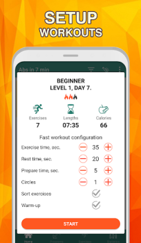 Download 7 minute abs workout: Daily Ab Kesehatan & Kebugaran untuk Android tangkapan layar 3