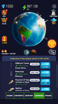 Download Idle World - Build The Planet Permainan kasual untuk Android tangkapan layar 4